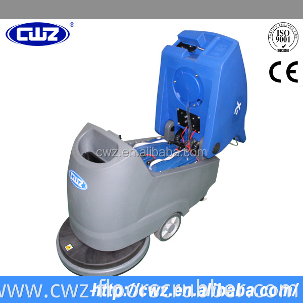 Easy operated small manual floor scrubber dryer,scrubber drier